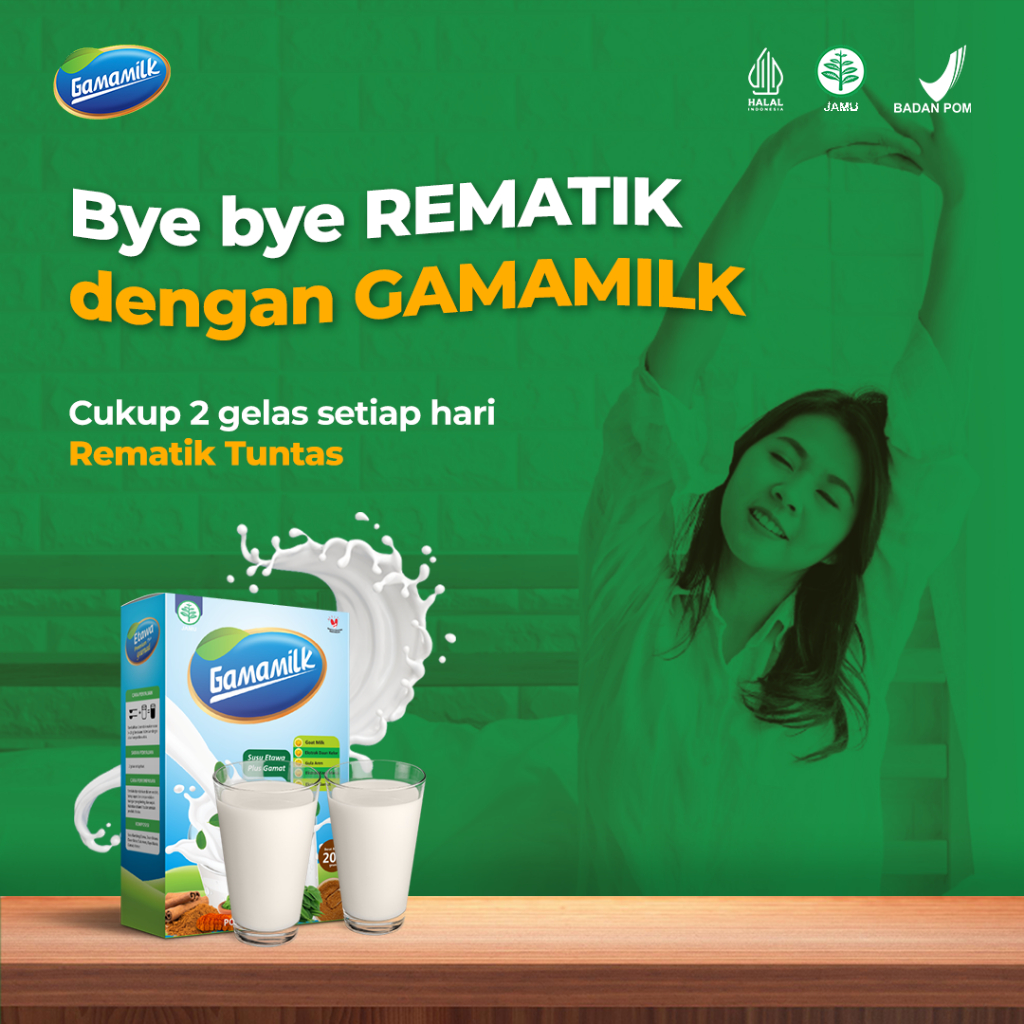 

GAMAMILK - Susu Etawa Ekstrak Daun Kelor Ampuh Redakan Rematik dan Nyeri Persendian