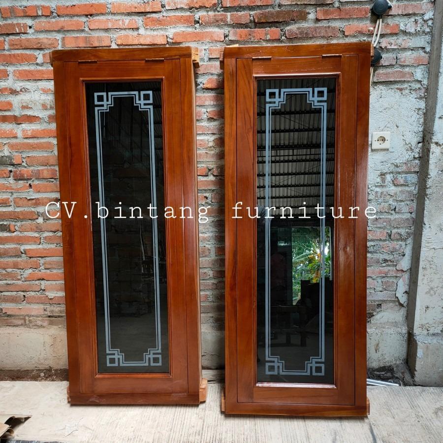 jendela rumah minimalis kayu jati