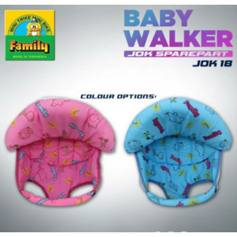 ghk Jok Baby Walker Family Pink, kain aksesoris busa baby walker khusus merek family