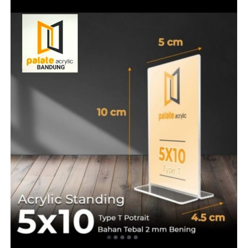 

AKRILIK NOMOR MEJA 5X10CM MODEL T PORTRAIT/ ACRYLIC NO MEJA 5x10 cm