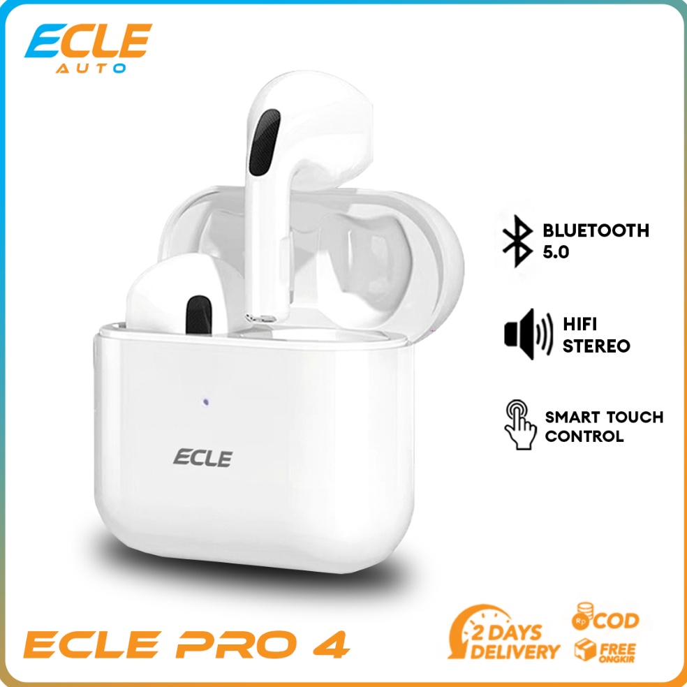 ART T75L ECLE TWS Pro 4 Earphone Waterproof Bluetooth Touch Control HiFi Stereo with Mini Style