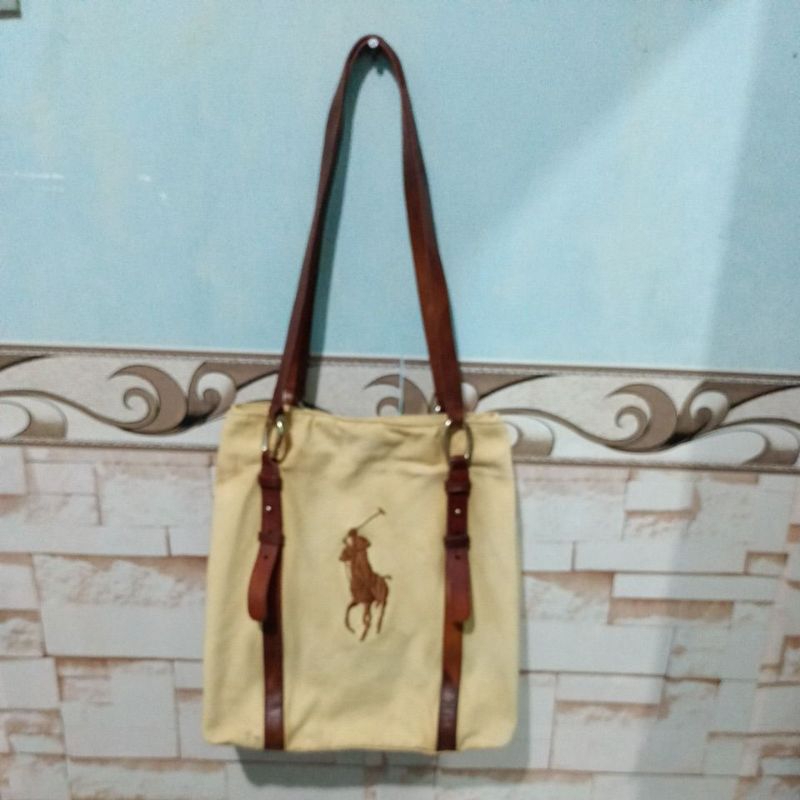 tas kanvas polo ralph lauren original second