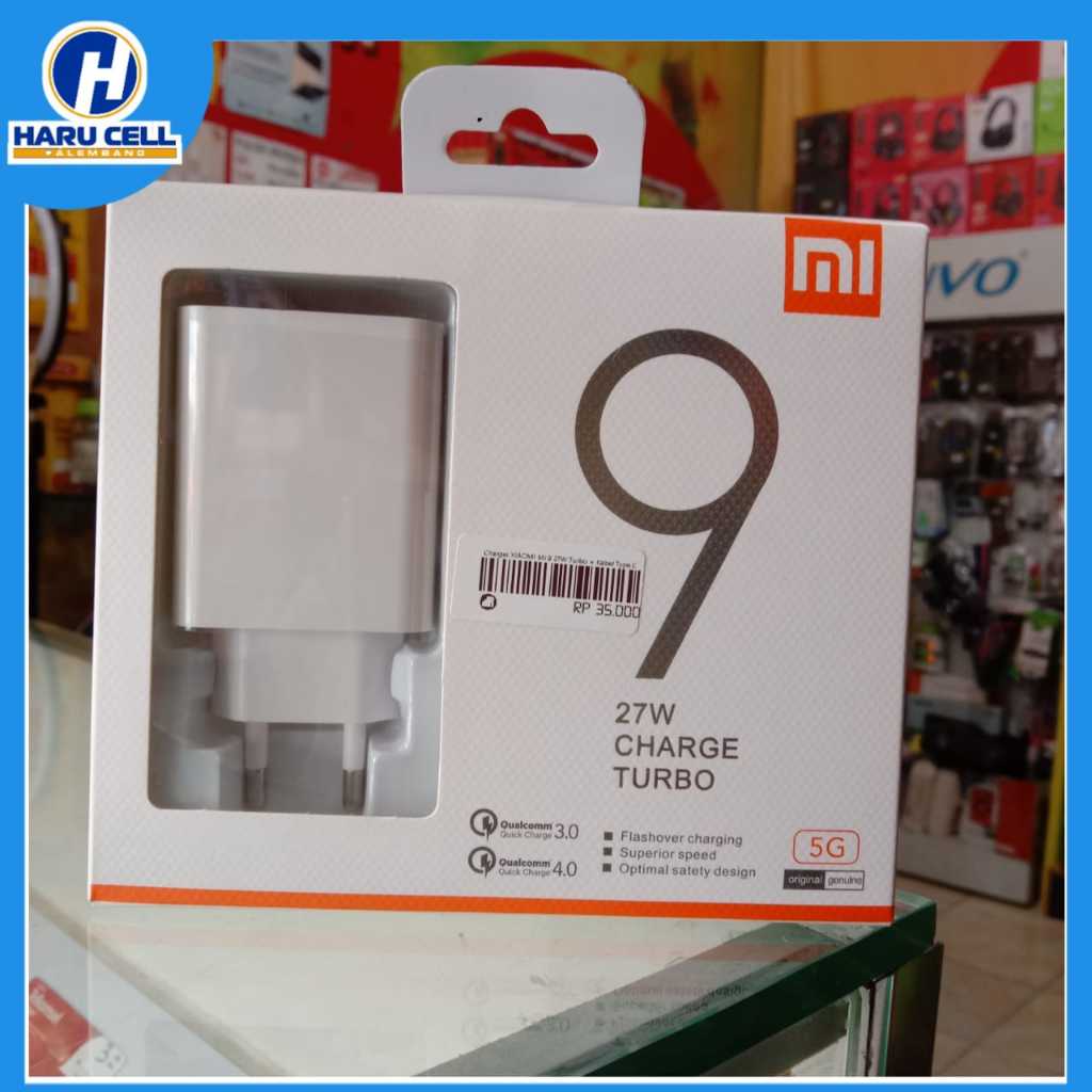 Charger XIAOMI MI 9 27W Turbo + Kabel Type C