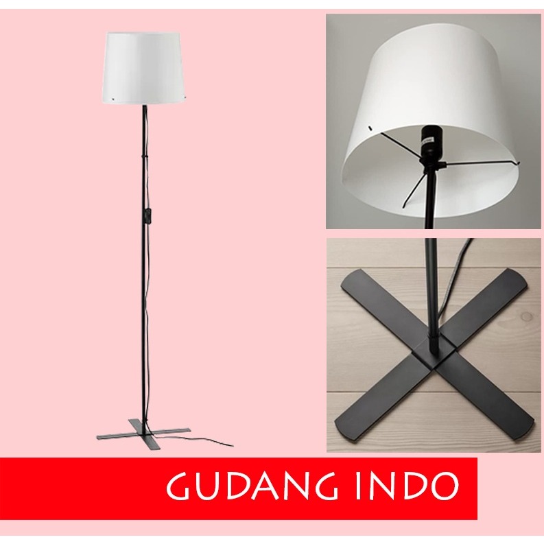 Lampu lantai/Lampu ruang tamu tinggi 150cm hitam/putih Lampu sudut ruangan