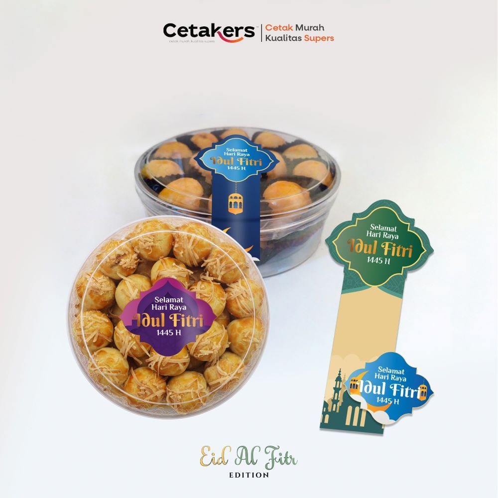 

CETAK STIKER LEBARAN - CUSTOM LABEL KEMASAN MAKANAN TOPLES IDUL FITRI HARI RAYA RAMADHAN