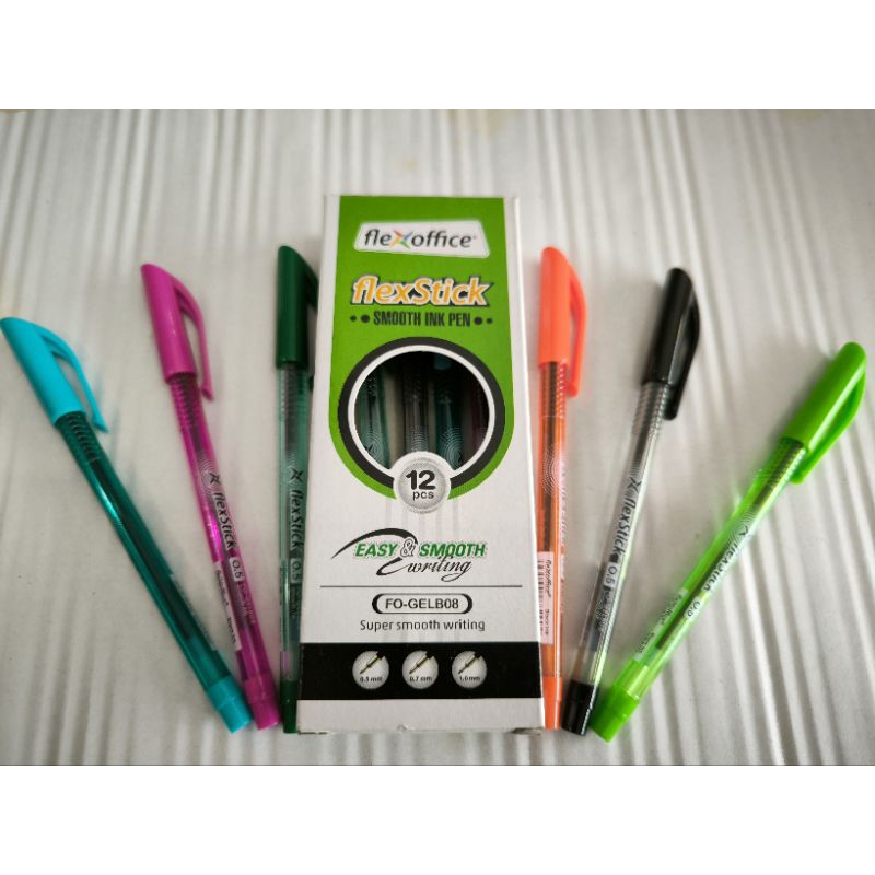 

Pulpen Flexoffice Flexstick 0.5 mm FO-GELB08 - Hitam