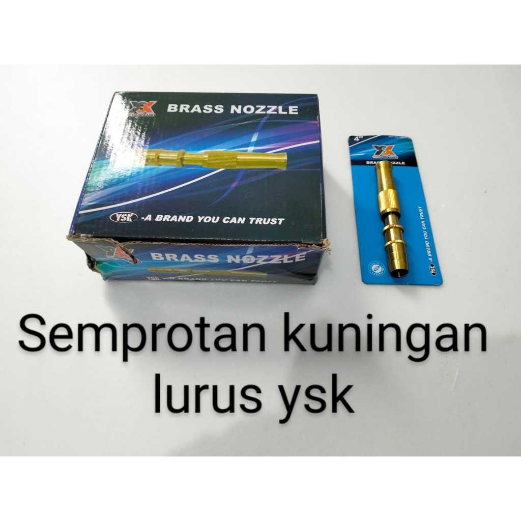 Semprotan Kuningan Lurus YSK 4" Nozel Selang Sprayer