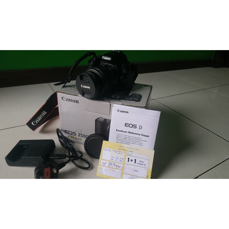 Jual Second Kamera Canon EOS 250D Fullset with Box
