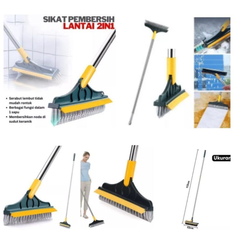 Sikat lantai kamar mandi 2 in 1