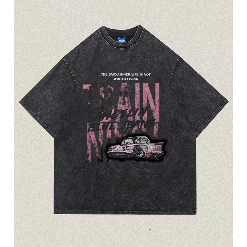 RENELLE Baju Kaos Oversize Pria | Baju Kaos Wash | Oversize Distro Wash Pria & Wanita (UNISEX) SC188