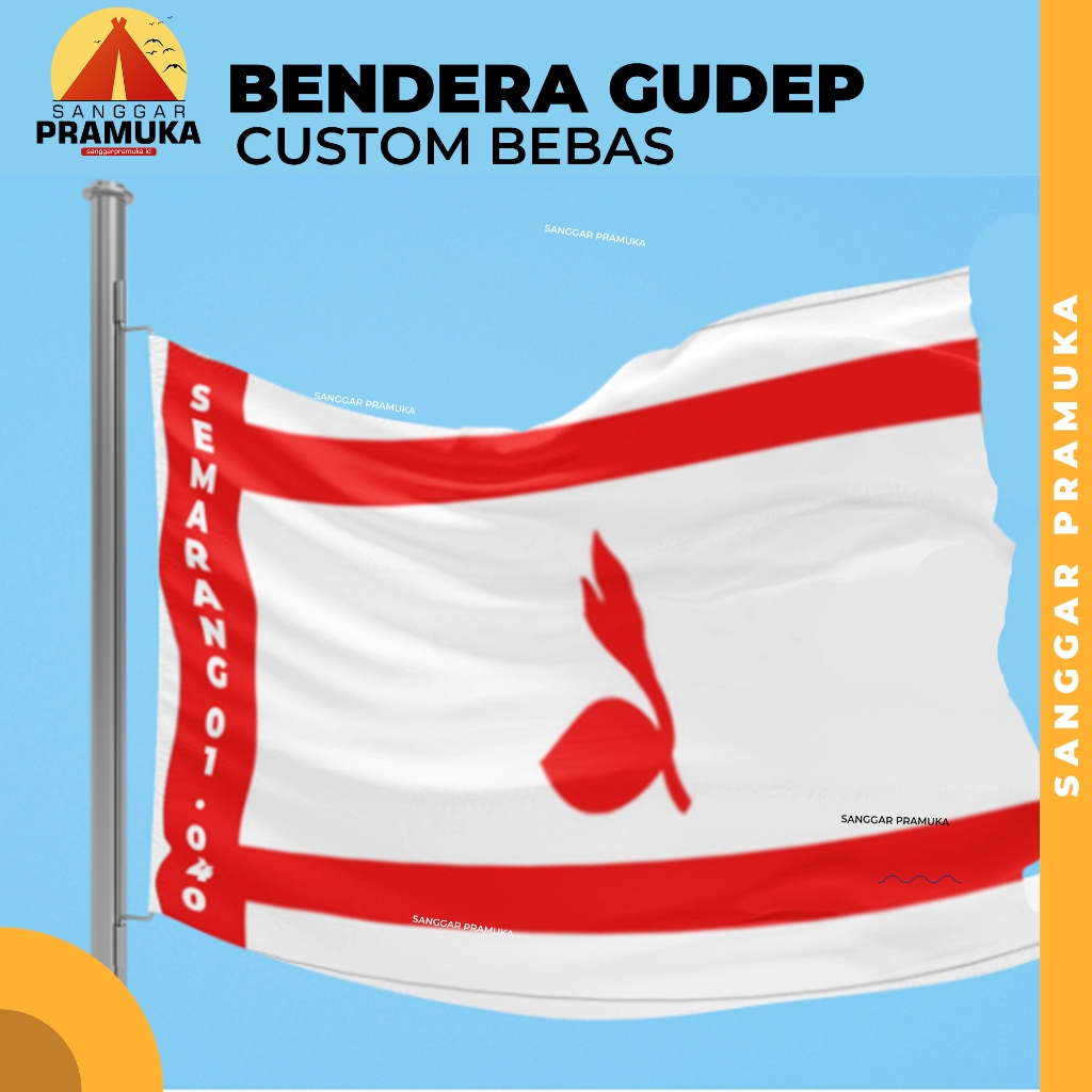 Bendera Gudep Custom / Bendera Pramuka / Bendera Custom / Bendera Gugus Depan Custom