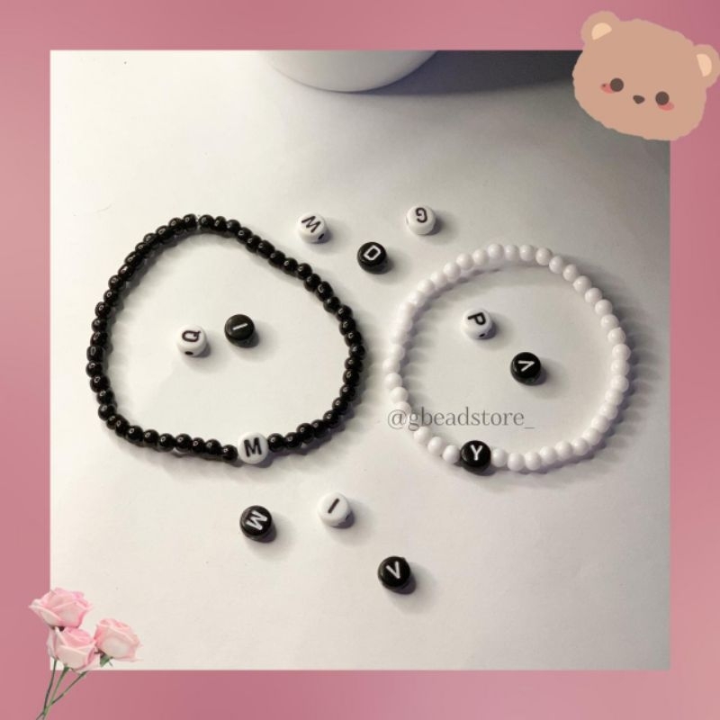 Gelang inisial couple pasangan