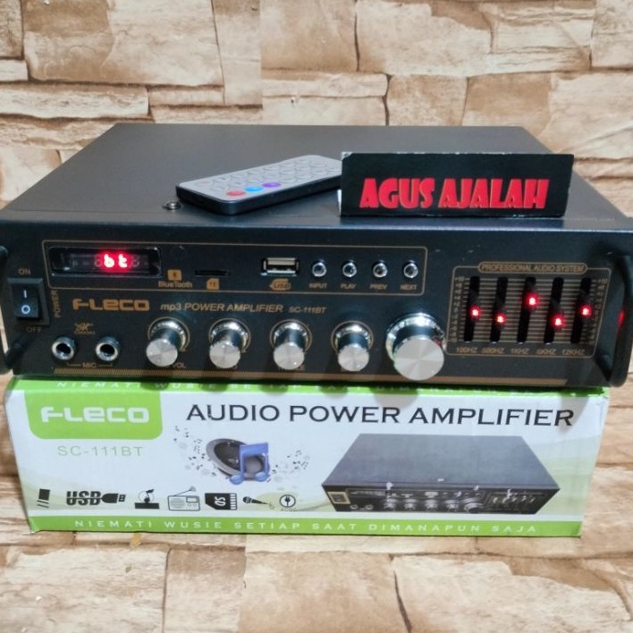 Qj Terbaru cod power amplifier digital karaoke subwoofer Equializer 6watt power amplifier karaoke ampli karoke