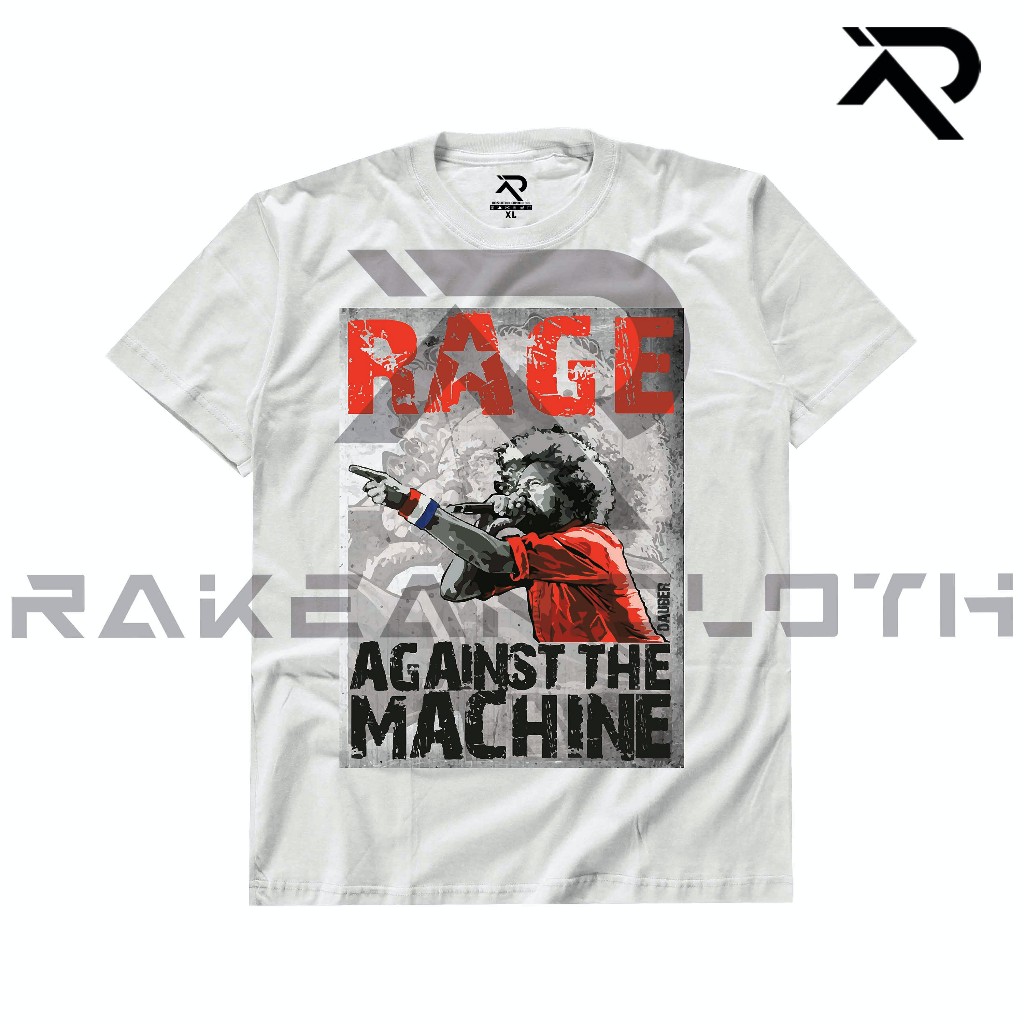 RKN Kaos Music RATM MUS-20 Unisex Combed 30s PUTIH