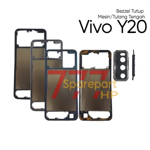 Bezzel Tutup Mesin / Tulang Samping / Vivo Y20 / V2029 / V2029 / V2029-PK  - Bezzel Bejel Bezel Temp