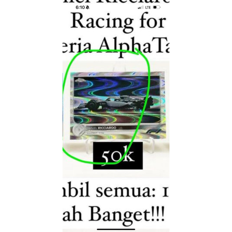 Topps F1 Alex Albon + Daniel Ricciardo