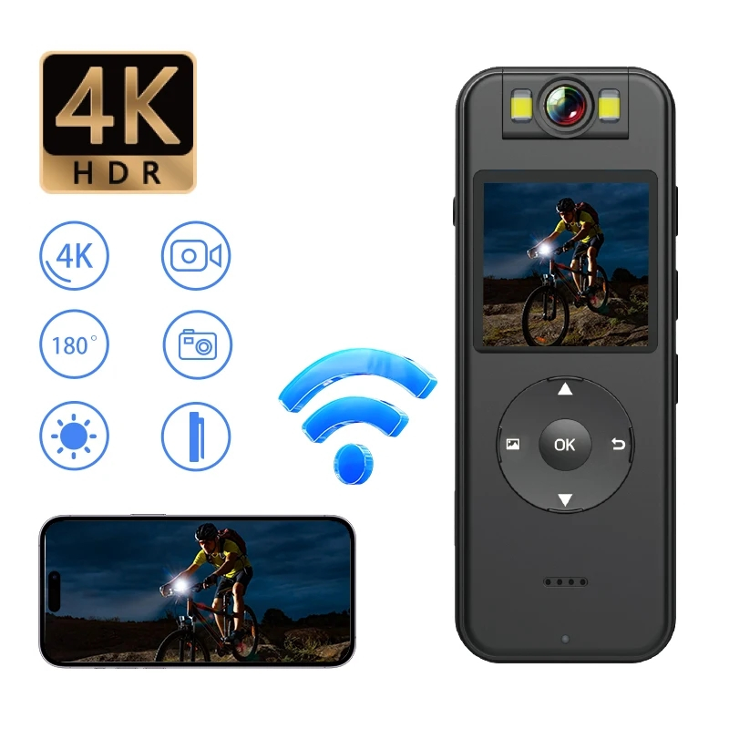 Kamera Pocket Wifi 2K HD Night Vision Body Camera Recorder Usb C CS09