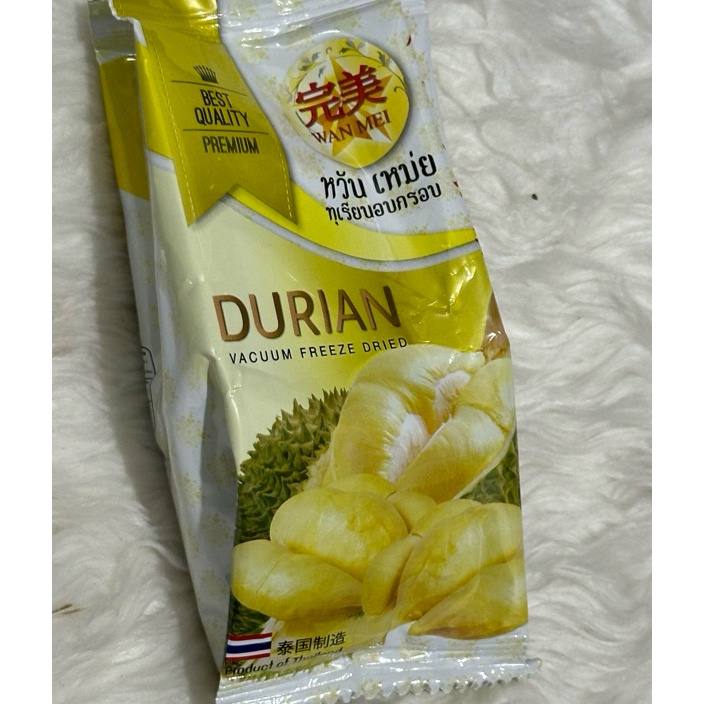 

Diskon READY STOK Wan Mei Durian Vacuum Freeze DriedSnack Thailand Cemilan instan one pcs