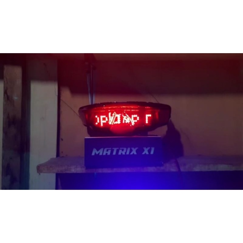 Lampu rem text berjalan vario 125/150/160 led new stoplamp running text wifi