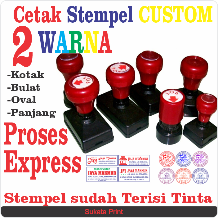 

Stempel Warna flash cetak stempel cepat kilat 2 warna