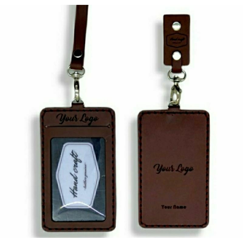 

ID CARD HOLDER KULIT FREE CUSTOM GRAFIR LOGO DAN TULISAN (MODEL 1 SLOTCARD)