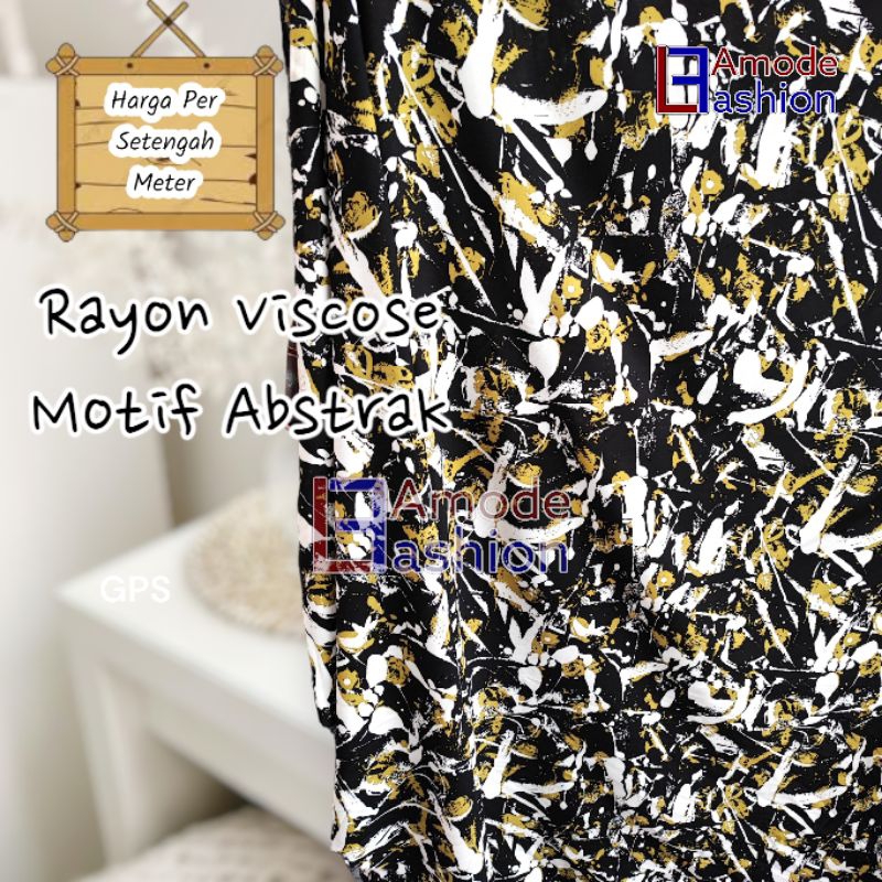 Rayon Viscose Motif Abstrak