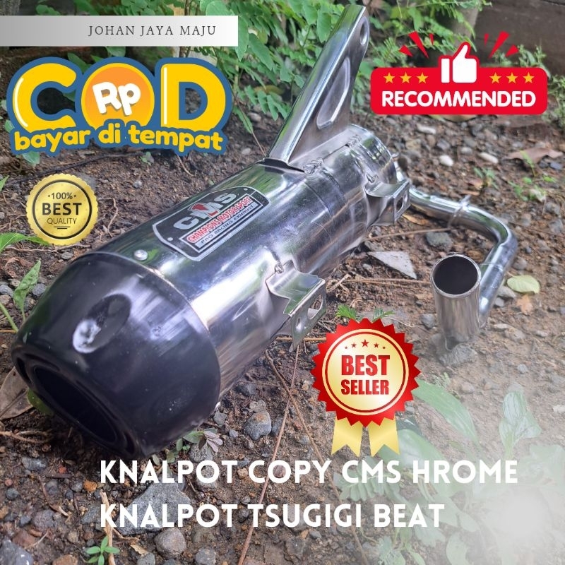 Knalpot TZM Beat ESP Copy CMS motor Beat Deluxe, Beat Fi, Beat CBS, Beat POP, Beat Karbu, Beat ESP, 