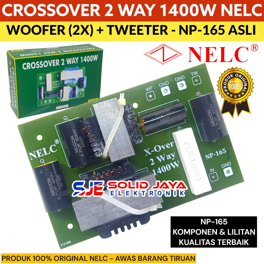CROSSOVER 2 WAY WOOFER TWEETER 1400W N165 CROSOVER SUBWOFER WOFER TWETER CROSOFER WOOFER TWITER CROS