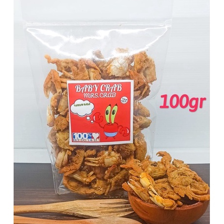 

KF7 BABY CRAB KRISPY 1gr KEPITING KRIUK KRISPY HALAL CAMILAN SEHAT HALAL SNACK SEAFOOD CRAB KRIPS