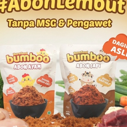 

Hematku BUMBOO Abon Asli Tekstur Lembut MPASI Si Kecil Sumber Protein Tanpa MSG Tanpa Pengawet