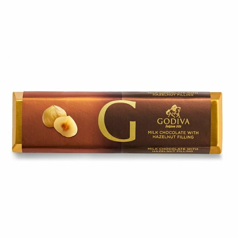 

GODIVA Milk Chocolate Hazelnut Filling Bar 45g