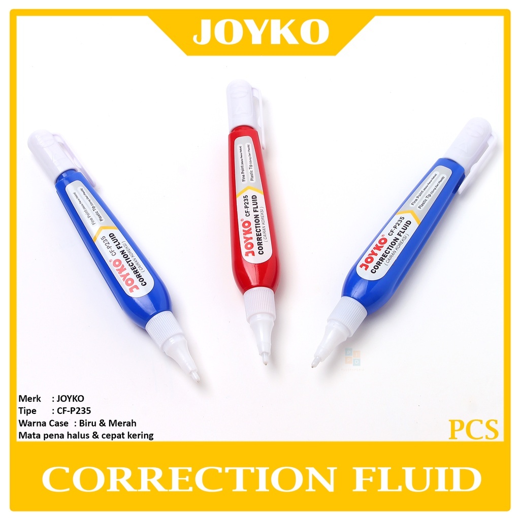 

OYKO - Correction Fluid CF P235 Tip Ex Cair P-235 - Pcs