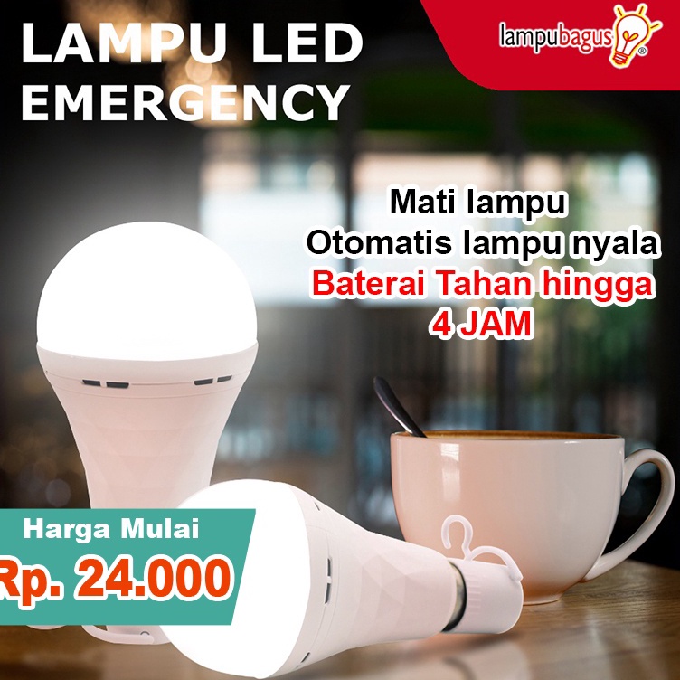 GROSIR Lampu Led Emergency  Bohlam Emergency Led ACDC Lampu Darurat Stock Banyak