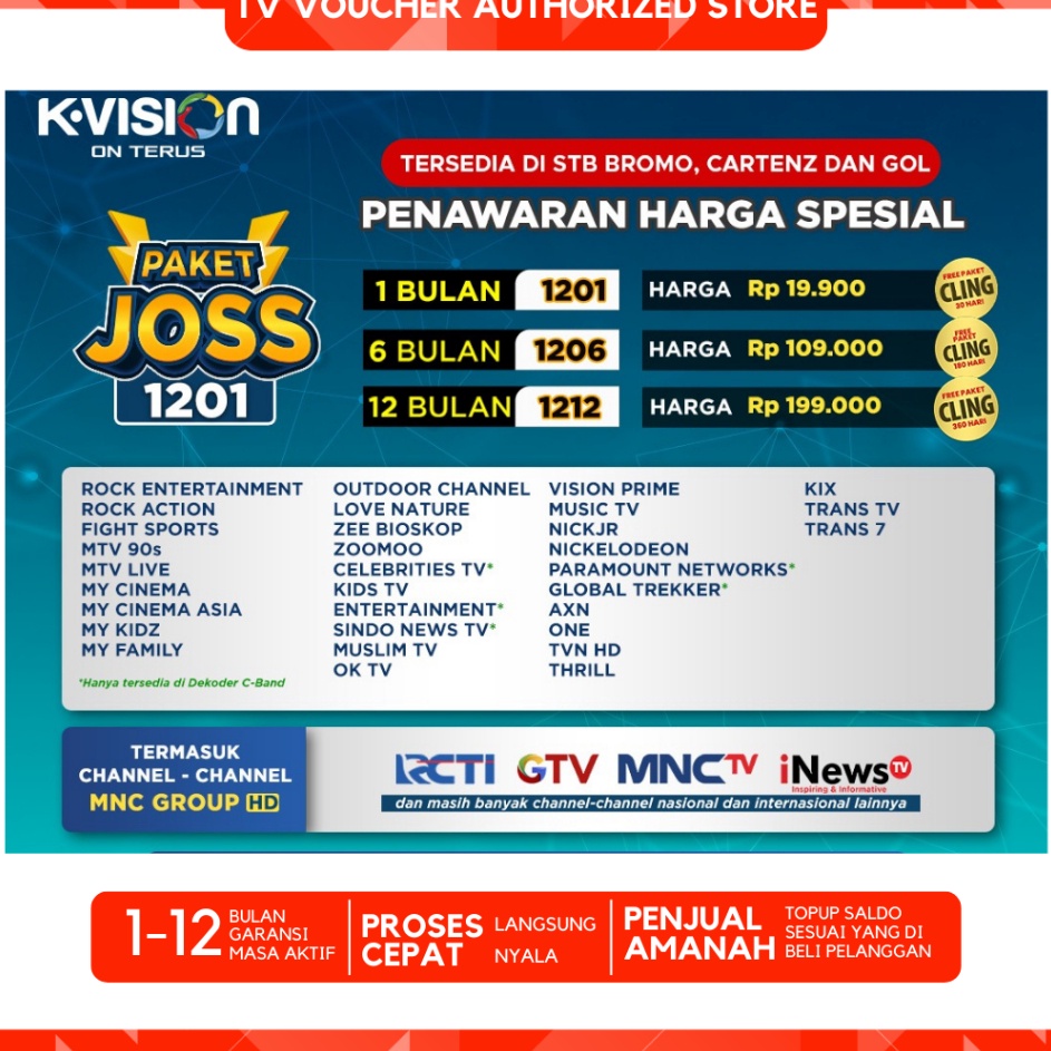 ql Paket JOSS K VISION 3 Hari18 Hari Paket Anak KVision Bestseller