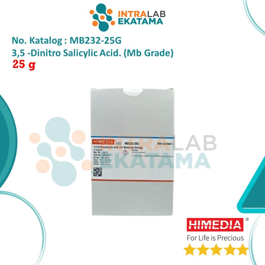 MB232-25G 3,5 -Dinitro Salicylic Acid. (Mb Grade),  25G