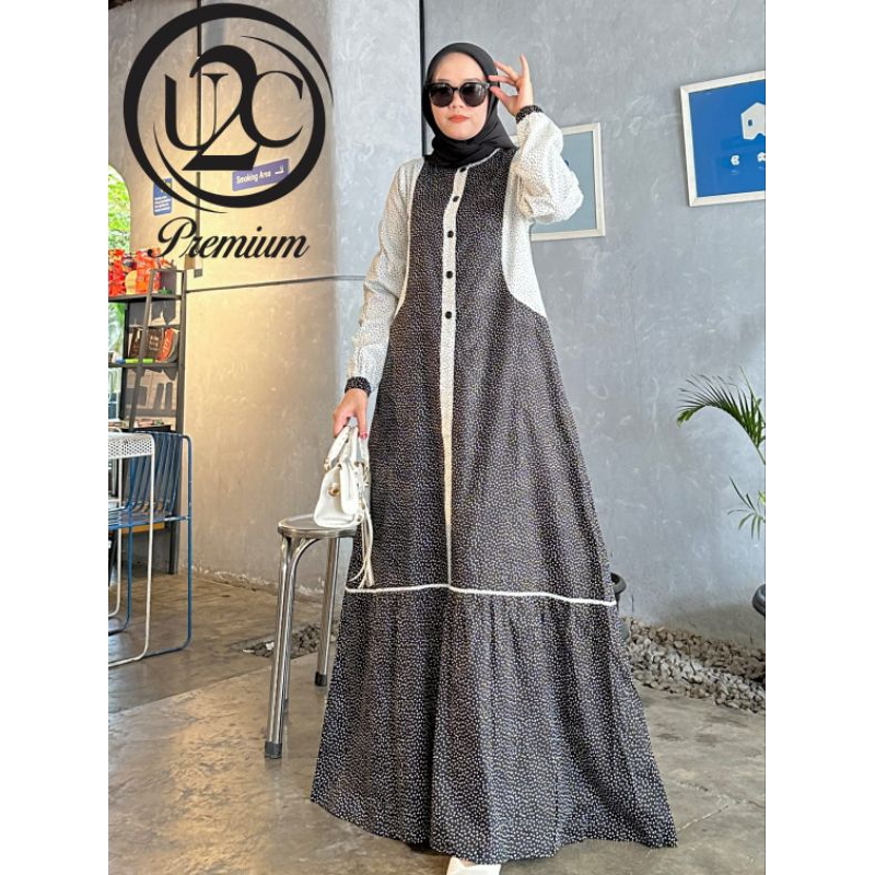 jellita dress premium by u2c gamis casual busui motif