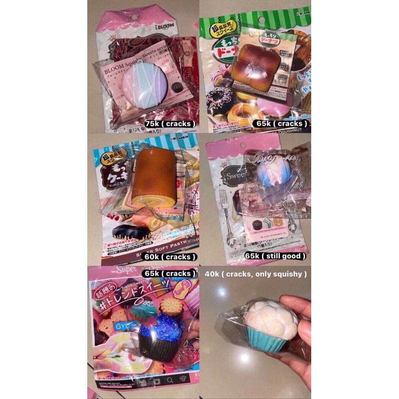 FLASHSALE JUAL SQUISHY LICENSED MURAH | IBLOOM, REMENT, MARSHMELLI, CHAWA BREAD, RARE SQUISHY, CUTIE