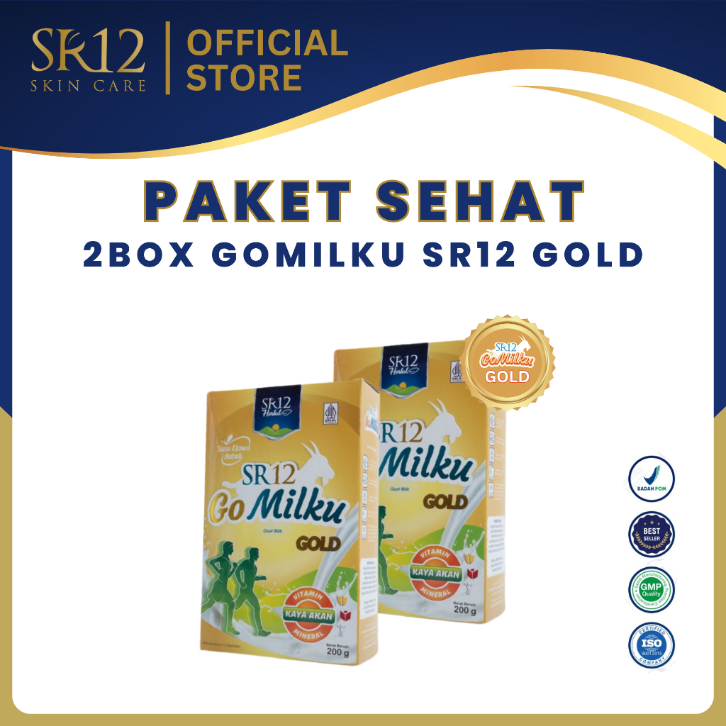 

2 Box GoMilku SR12 Gold - Susu Kambing Atasi Nyeri Sendi Sakit Lutut Dan Asam Urat