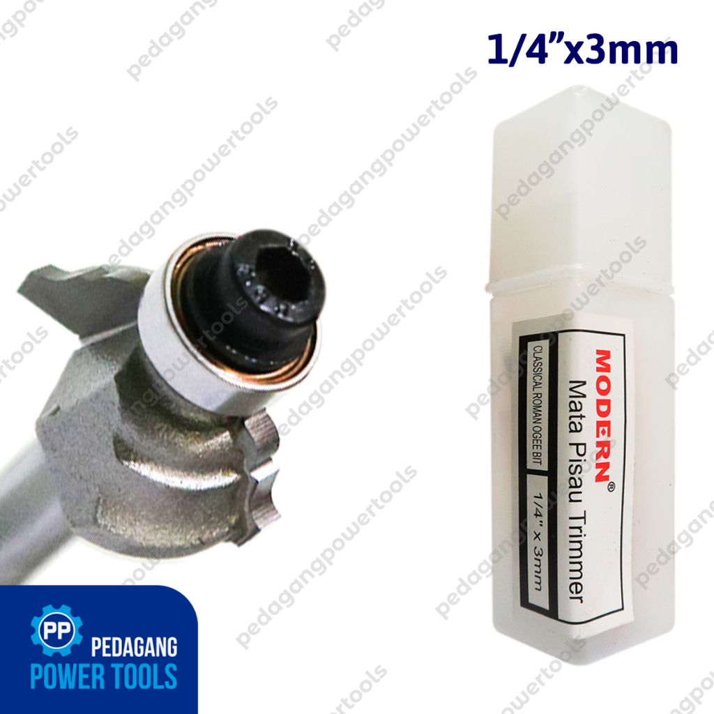 MATA CLASSICAL ROMAN OGEE BIT 3 MM PROFIL KAYU WOOD TRIMMER ROUTER