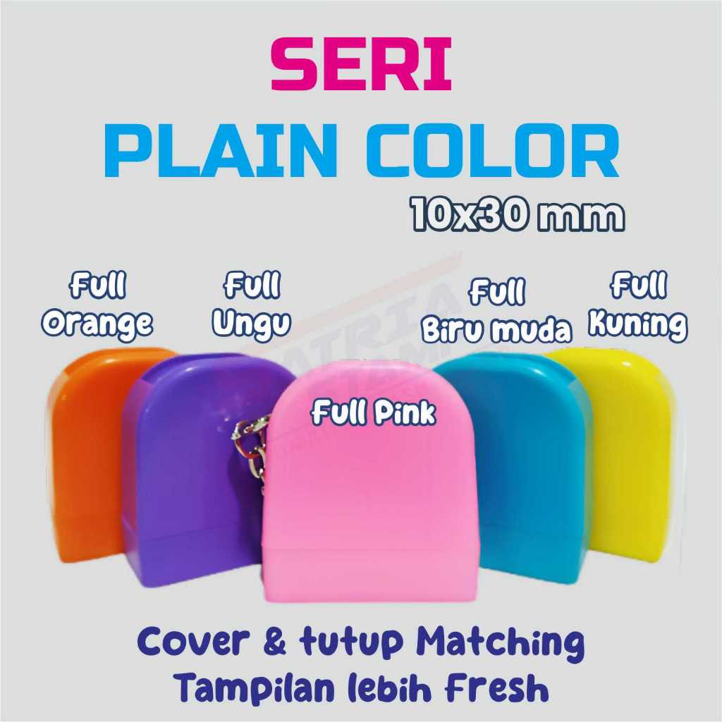 Stempel Nama Gantungan Kunci1030 SERI PLAIN COLOR