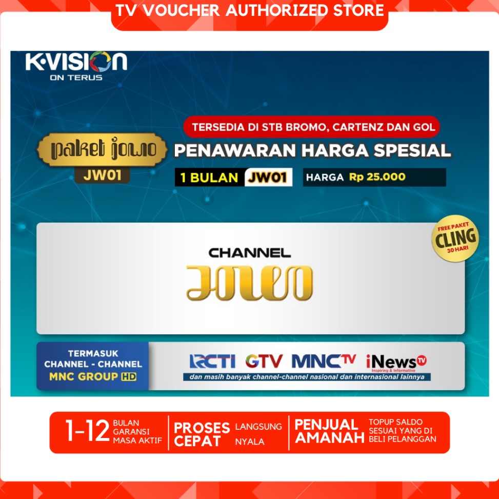 CES Promo Jowo Paket Kvision Paket Jowo JW1  Ready