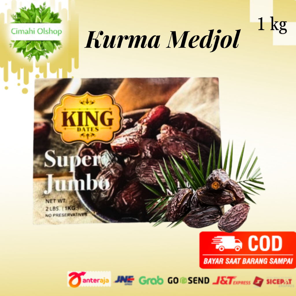 

KURMA MEDJOOL PREMIUM 1 KG/KING KURMA SUPER JUMBO/KING DATES