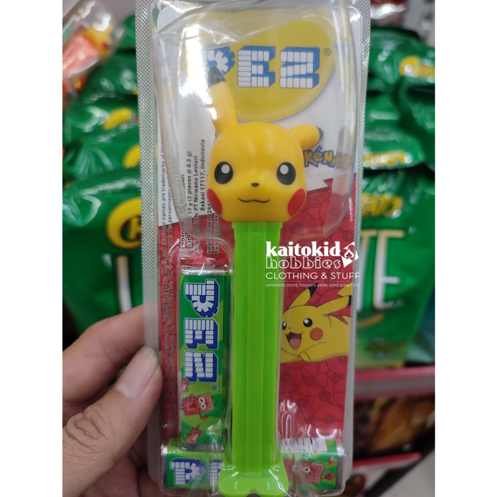 

PEZ Permen POKEMON PIKACHU IJO Dispenser Candy Lucu Unik