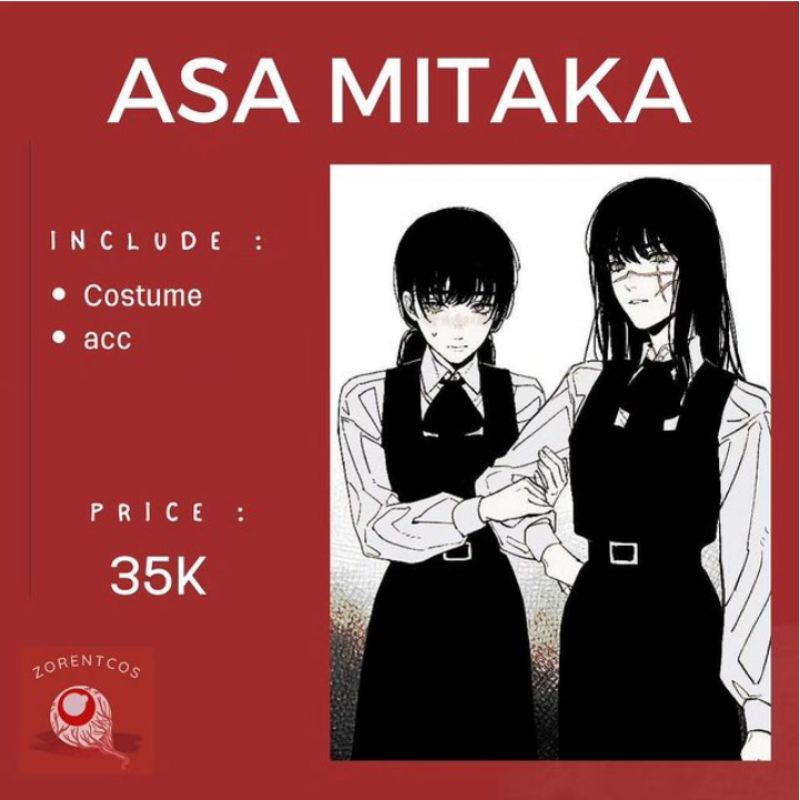 Rental costume Asa Mitaka