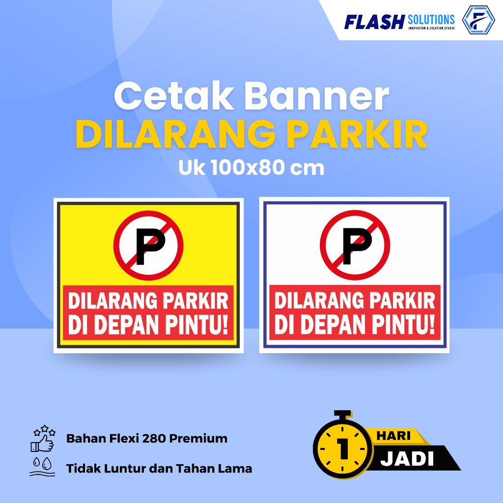 Cetak Banner Dilarang Parkir