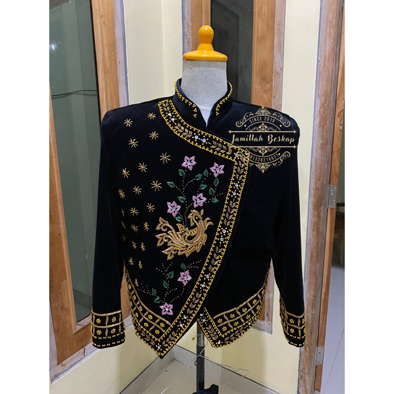 Beskap Pengantin Bludru || Beskap sikep bludru hitam || Beskap sikep pengantin || Beskap hitam || Be