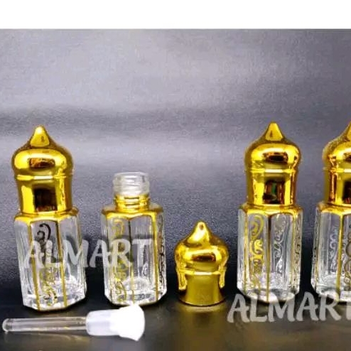 Botol parfum antik mewah 3ml tola kubah esklusif
