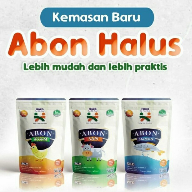 

Abon Halus Bayi Mpasi Aiko Food 50gr Ayam Sapi Salmon Non MSG