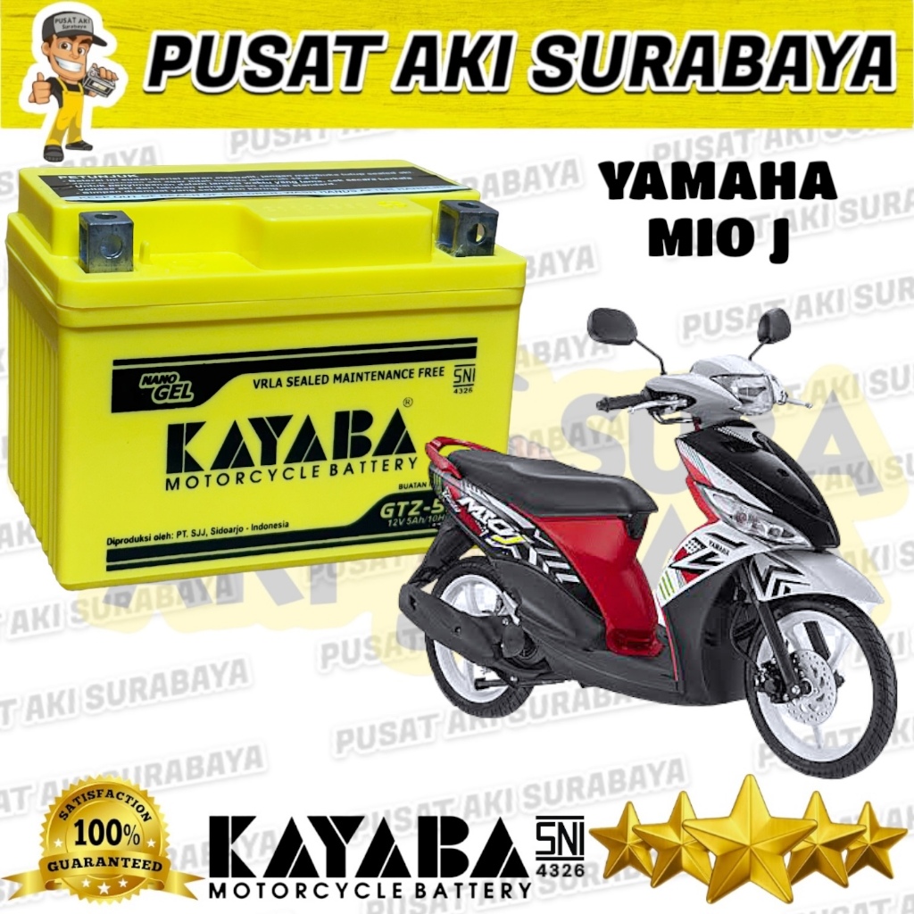 KYB ACCU KAYABA GTZ5S ORIGINAL AKI KERING MURAH YAMAHA MIO J VIXION NVL R15 KARBU OLD PUSAT AKI SURA
