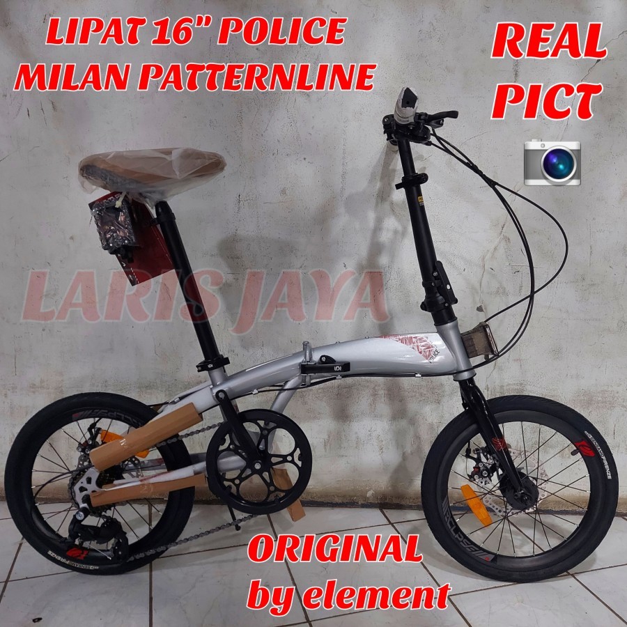 POLICE MILAN 16 INCH , PROMO Sepeda lipat PACIFIC FLUX 5.0 sepeda lipat 16 inch sepeda lipat pacific ANALOG 3.0 , sepeda lipat ukuran 16 , SEPEDA LIPAT PACIFIC KODIAK L